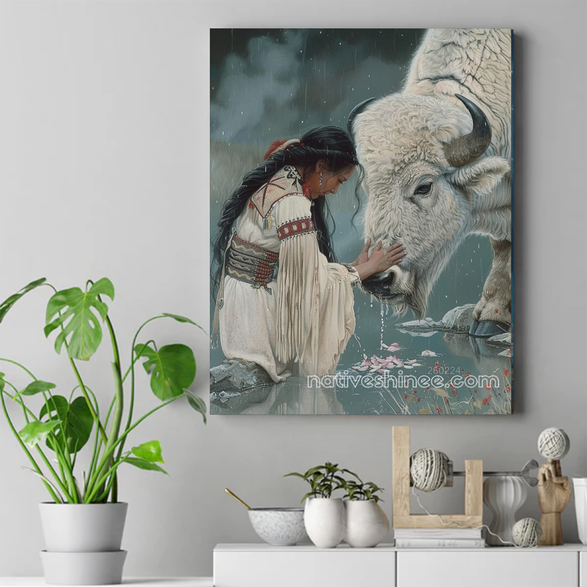 Sacred Rain Blessing Canvas