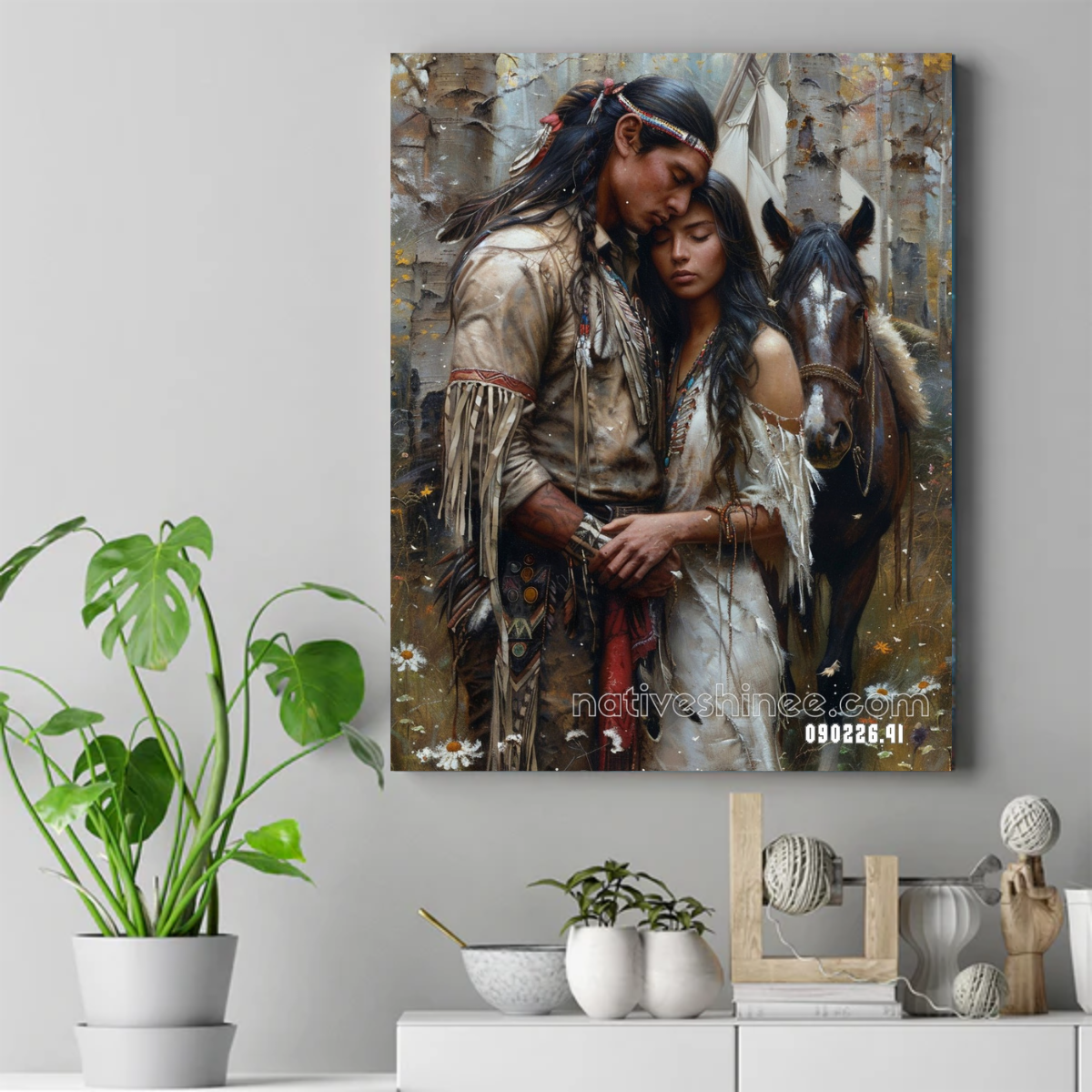 Under the Aspen Stand Canvas
