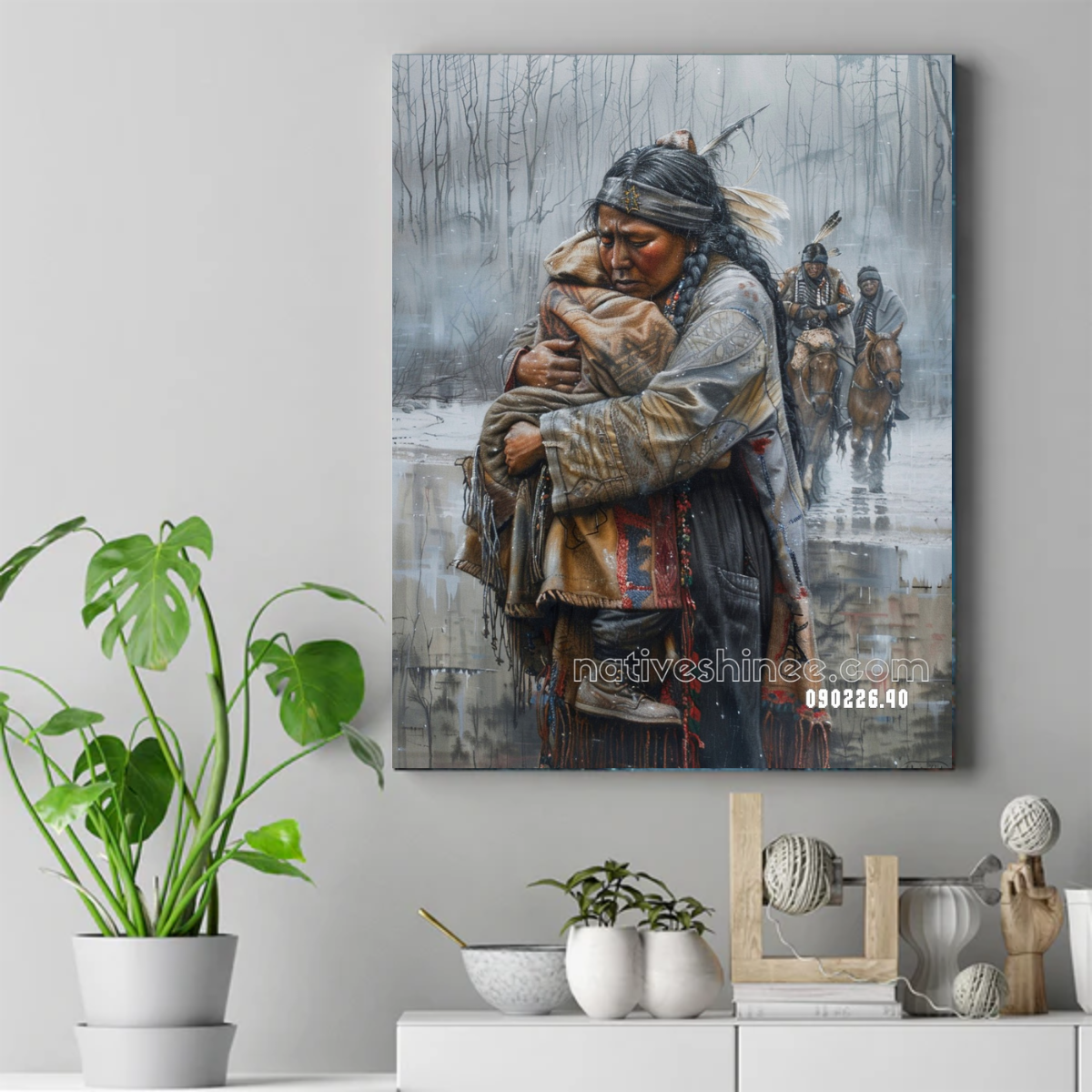 Through the Cold River of Memory Canvas
