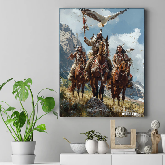 Riders Beneath the High Sky Canvas