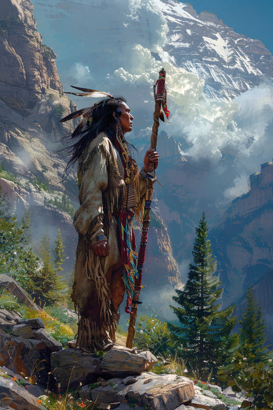 Echoes from the Heights: A Native Perspective Canvas