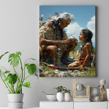 The Gift of Ancestral Wisdom Native American Canvas