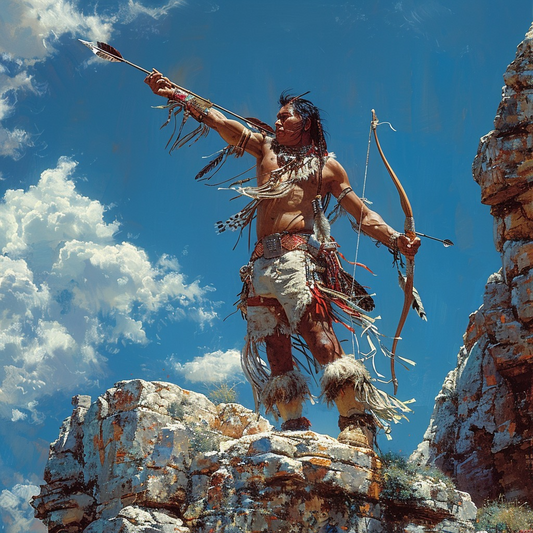 A Native Warrior's Ambition Native American Canvas