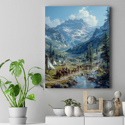 Valley of the Ancient Paths Native American Canvas