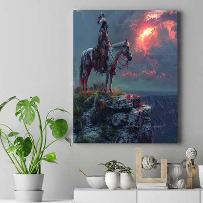 Boundless Vision Native American Horse Canvas