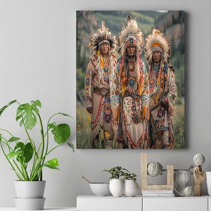 Unity of the Native Family Spirit Native American Canvas