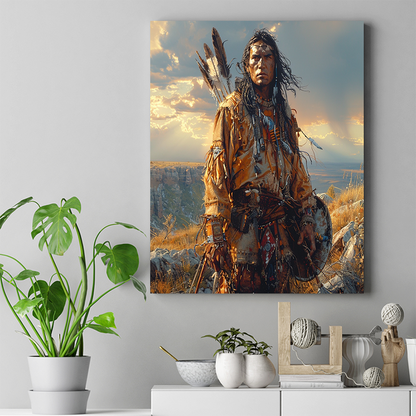 Watcher of the Western Skies Native American Canvas