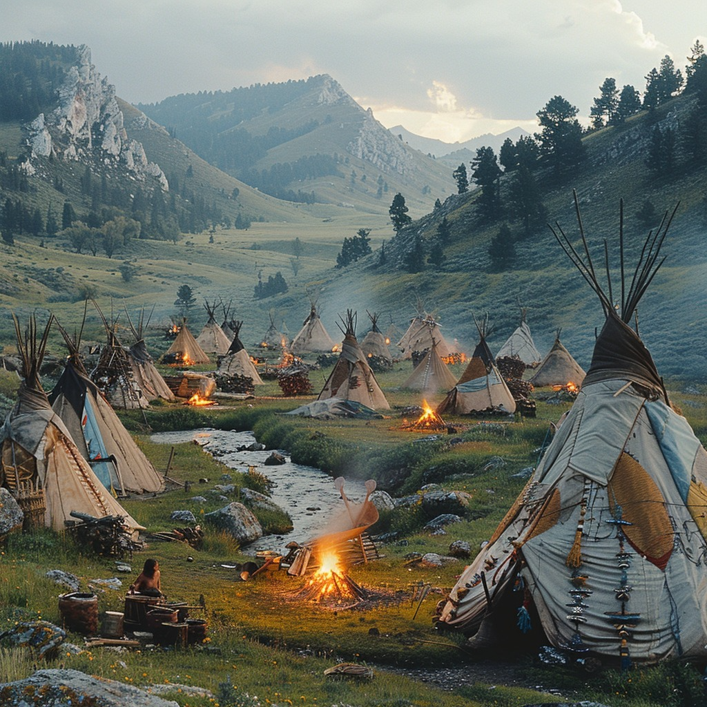 Spirit of Land Native American Nature Canvas – NativeShinee