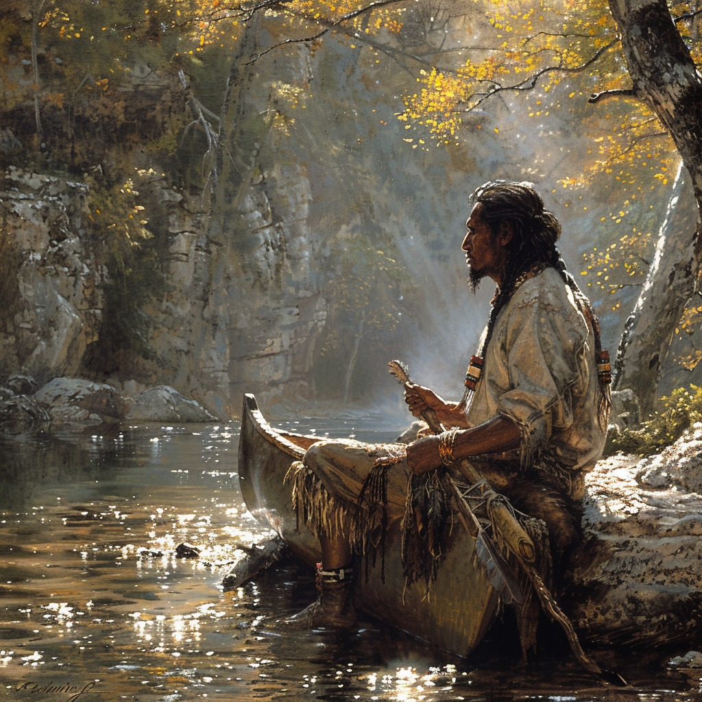 Harmony of the Wilderness Native American Canvas