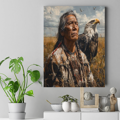 Eagle Spirit Guardian Native American Canvas