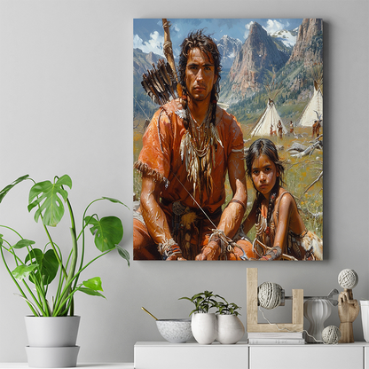 Protectors of Tomorrow Native American Canvas