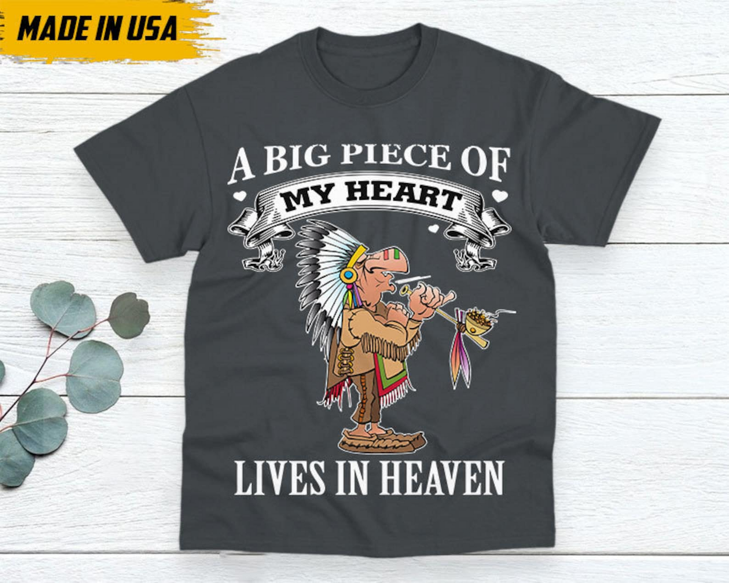 A Big Piece Of My Heart Lives In Heaven Unisex T-Shirt