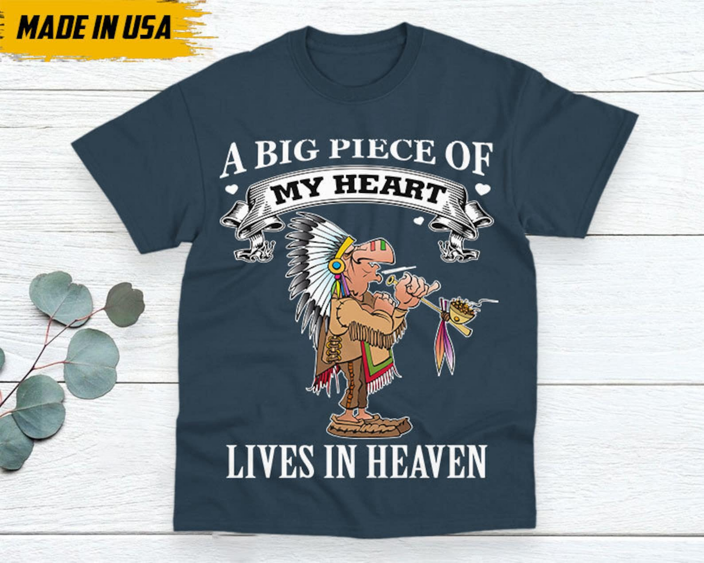 A Big Piece Of My Heart Lives In Heaven Unisex T-Shirt