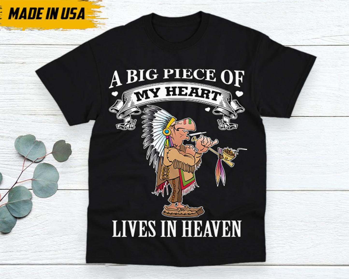 A Big Piece Of My Heart Lives In Heaven Unisex T-Shirt