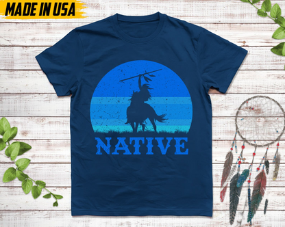 Riding Native Horse Unisex T-Shirt